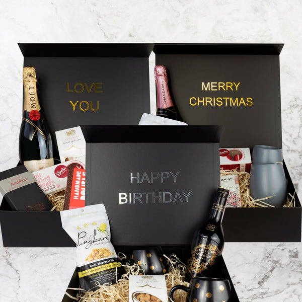 Personalised gifts and gift hampers with free delivery in Melbourne