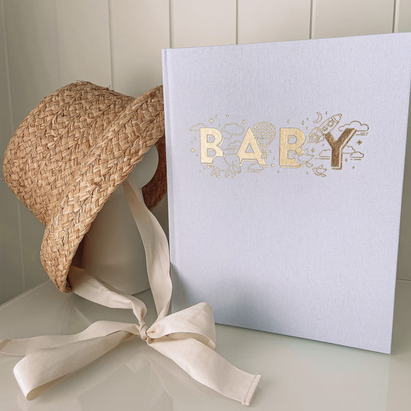 Powder Blue Baby Journal - From Age 0 to 6 Years Old - Pretty Perfect Gift Hampers