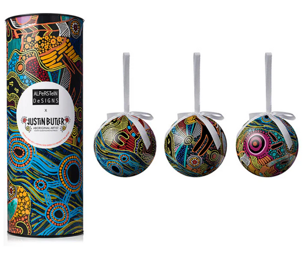 3 Pack Xmas Baubles - Pretty Perfect Gift Hampers