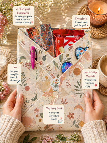 Mystery Blind Date with a Book Gift Box Australia | Surprise Book Lover Hamper - Pretty Perfect Gift Hampers