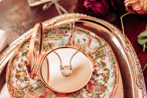 Personalised disc Necklace - Choice of Silver / Gold and Rose Gold - Pretty Perfect Gift Hampers