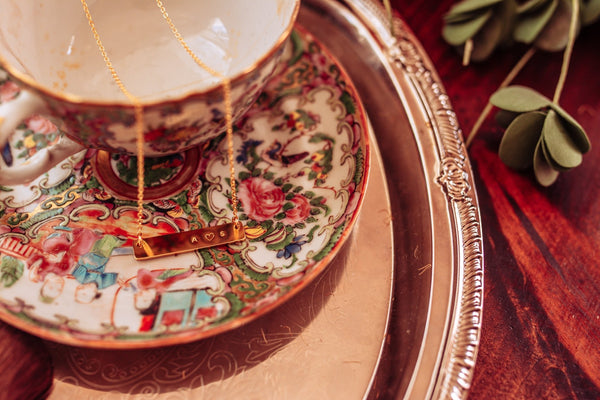 Personalised bar necklace - dainty in Silver, Gold and Rose Gold - Pretty Perfect Gift Hampers