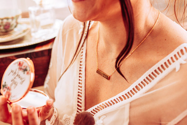 Personalised bar necklace - dainty in Silver, Gold and Rose Gold - Pretty Perfect Gift Hampers