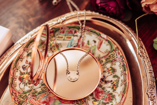 Personalised disc Necklace - Choice of Silver / Gold and Rose Gold - Pretty Perfect Gift Hampers