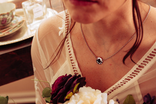 Personalised disc Necklace - Choice of Silver / Gold and Rose Gold - Pretty Perfect Gift Hampers