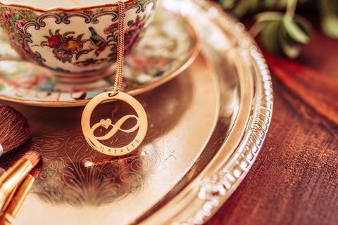 Personalised Infinity necklace - Choice of Silver / Gold and Rose Gold - Pretty Perfect Gift Hampers