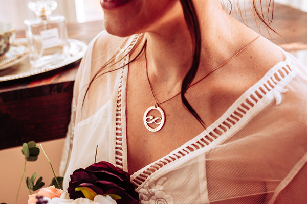 Personalised Infinity necklace - Choice of Silver / Gold and Rose Gold - Pretty Perfect Gift Hampers