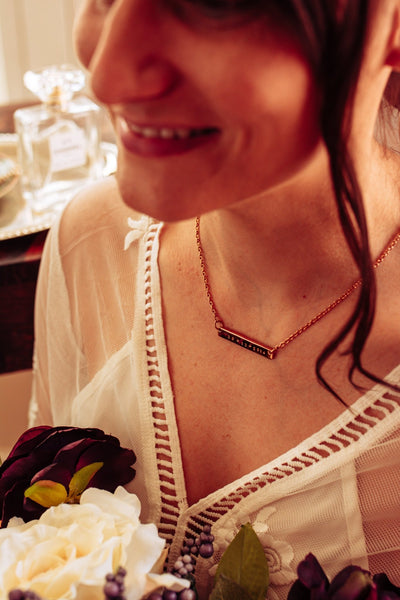 Personalised Mila bar necklace - Choice of Silver, Gold and Rose Gold - Pretty Perfect Gift Hampers