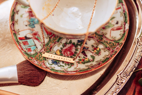 Personalised Mila bar necklace - Choice of Silver, Gold and Rose Gold - Pretty Perfect Gift Hampers