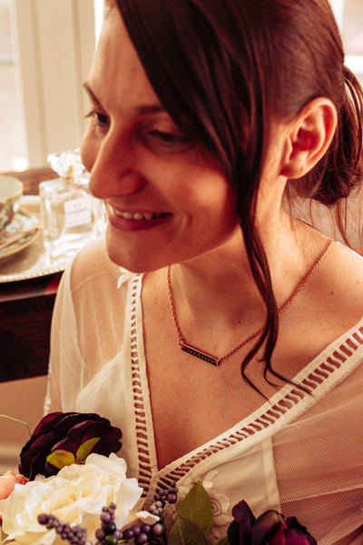 Personalised Mila bar necklace - Choice of Silver, Gold and Rose Gold - Pretty Perfect Gift Hampers