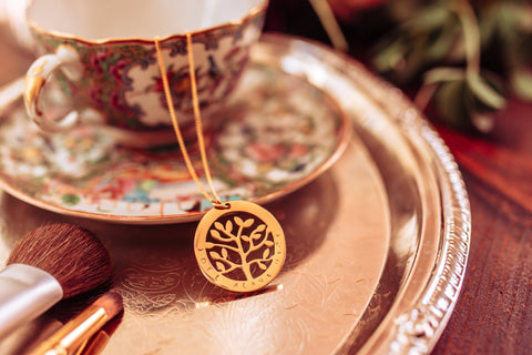 Personalised Tree of life necklace - Choice of Silver / Gold and Rose Gold - Pretty Perfect Gift Hampers