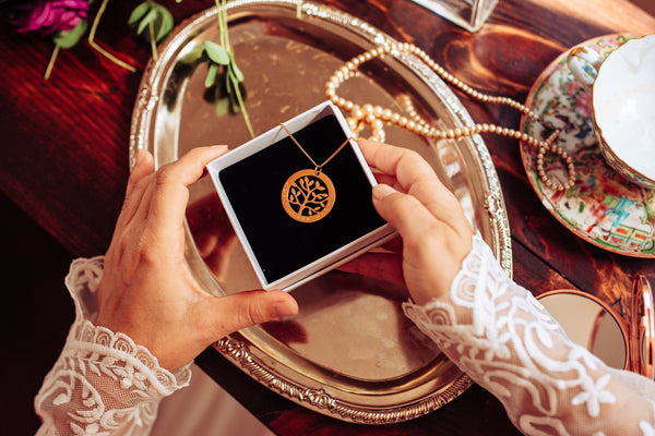 Personalised Tree of life necklace - Choice of Silver / Gold and Rose Gold - Pretty Perfect Gift Hampers