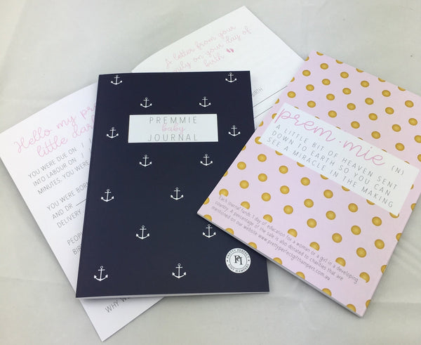 Premmie baby journals - Pretty Perfect Gift Hampers