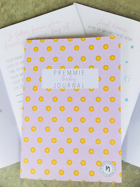 Premmie baby journals - Pretty Perfect Gift Hampers